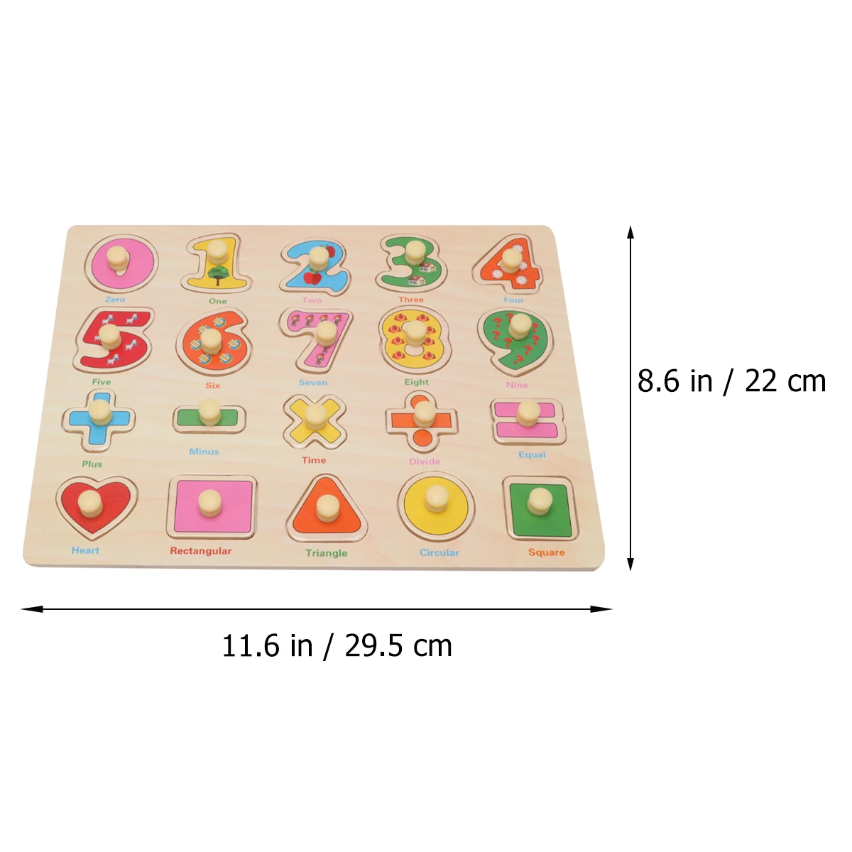 

Wooden Puzzle Toys Math Number Puzzles for Kids Toddlers Games Three-dimensional Child Educational Intelligence Development
