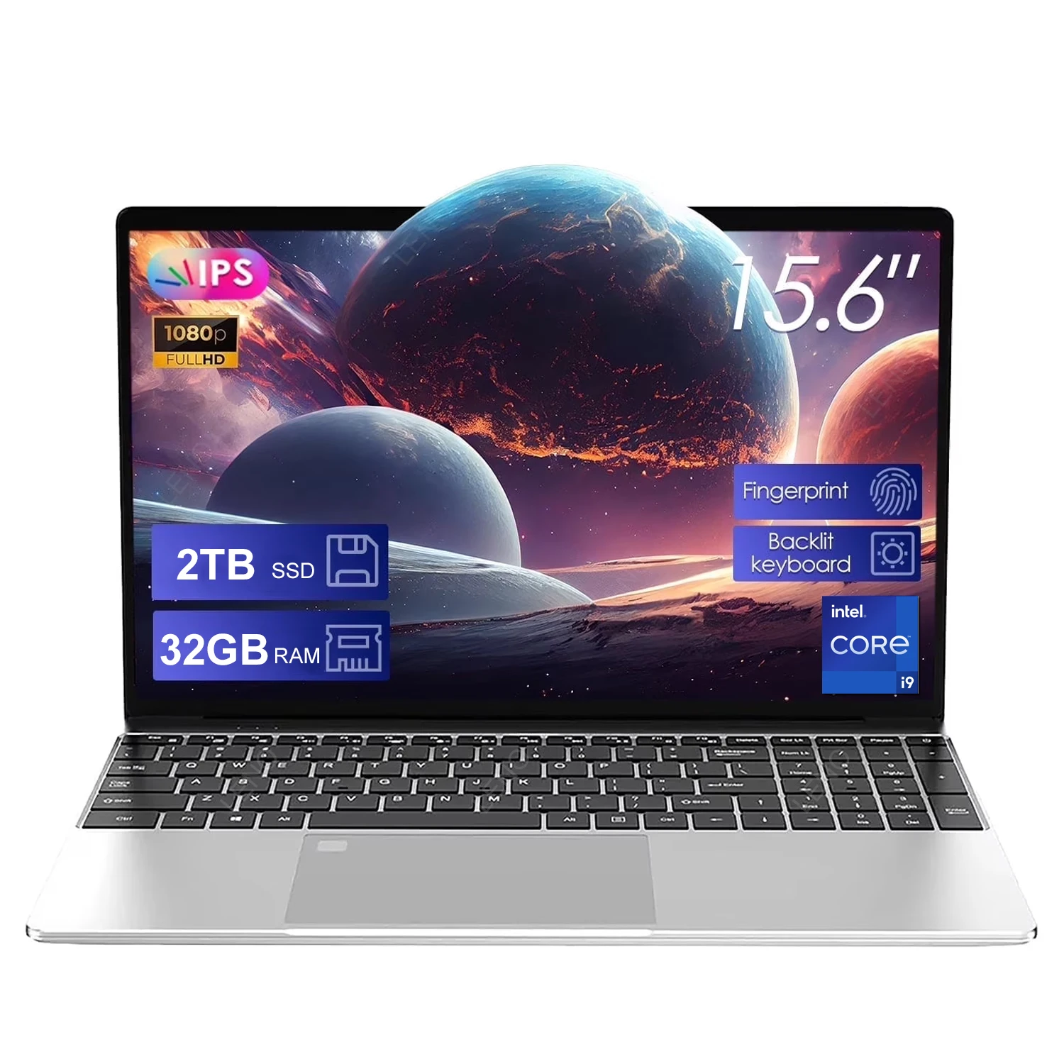 Portátil NAIWO de 15.6 pulgadas con Windows 11, 32 GB, 2 TB, Intel Core i9 9900, 1920*1080 HD, ordenador para juegos, PC Gamer, oficina, portátil ultrafino