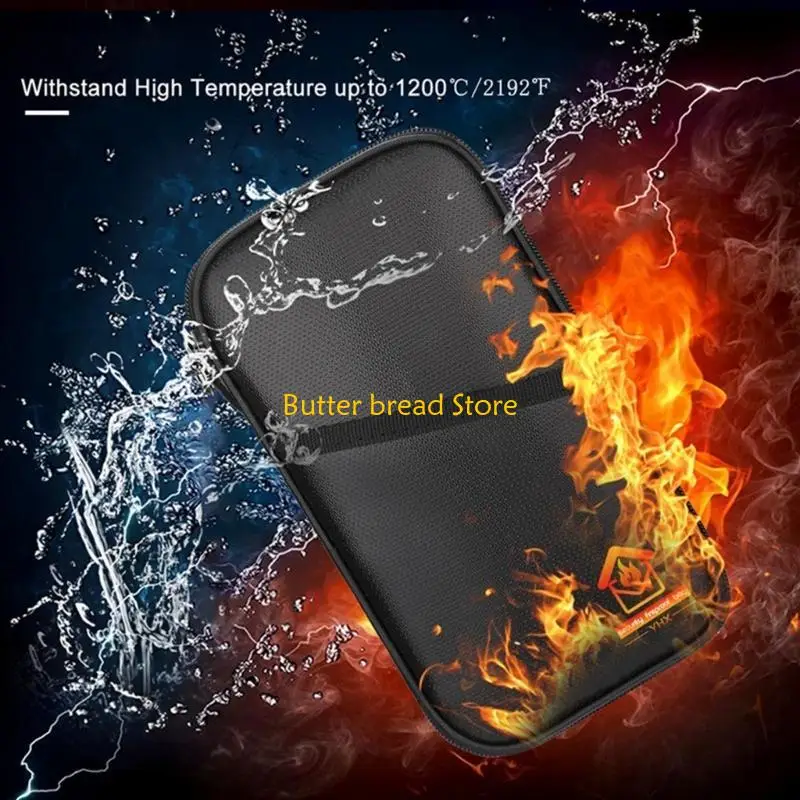 

W89C Огнестойкая папка для документов Водостойкая папка для документов с двойными молниями Вертикальная сумка для документов для