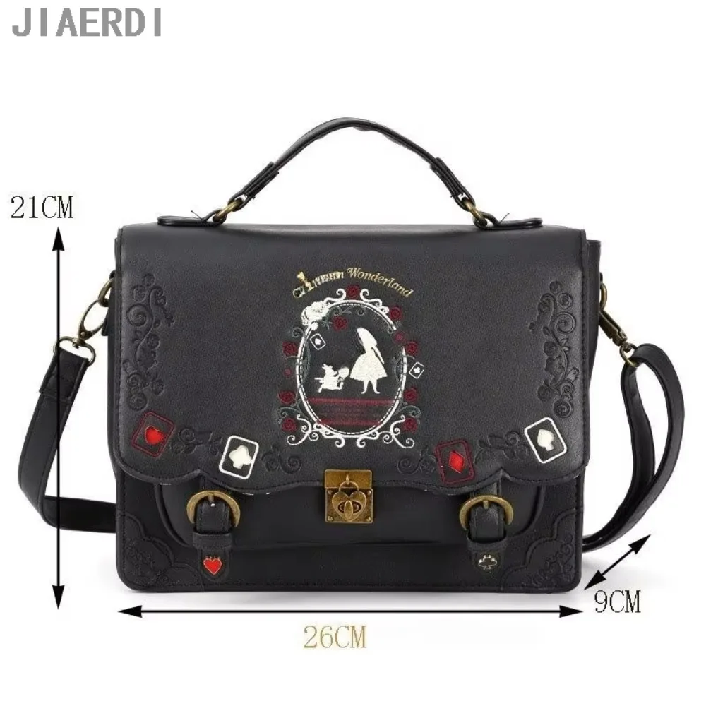 Alice In Wonderl Lolita Briefcase Backpack Women Vintage Jk Schoolbag Messenger Bag Female Harajuku Kawaii Y2k Handbags Mochila