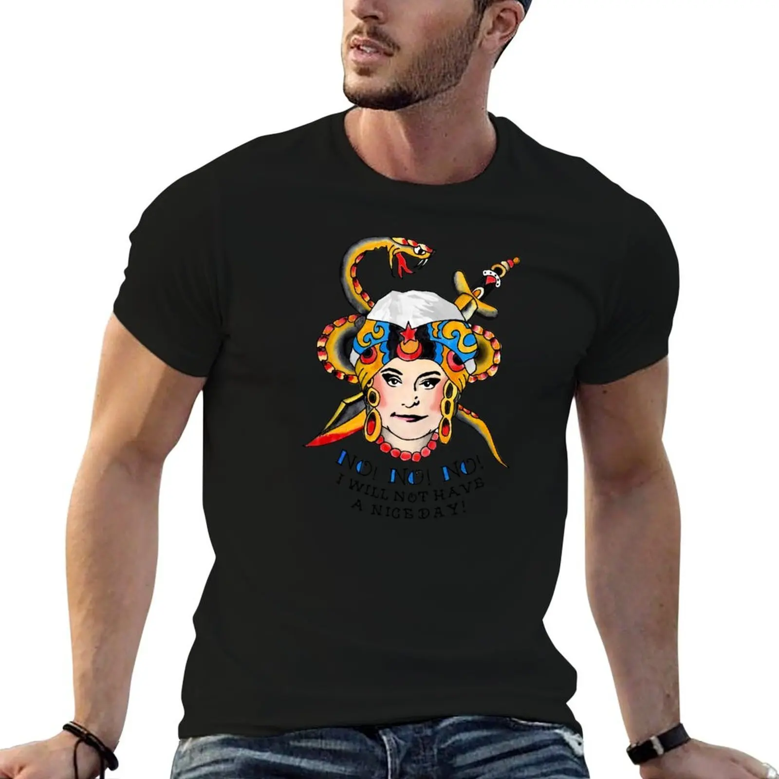 

Golden Girls Dorothy Zbornak Sailor Jerry Tattoo T-Shirt cotton t shirt pack men t shirt cotton 100% T-Shirt