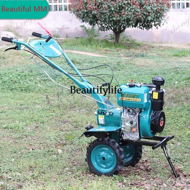 

M138 High-power rotary tiller multi-function tiller weeding ditching loose soil plowing engine small diesel micro tiller