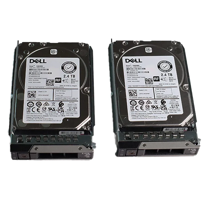 USED Dell 2.4TB 10K SAS 12Gbps 512e 2.5'' Internal Hard Drive Server HDD with SATA Expansion Port New Product