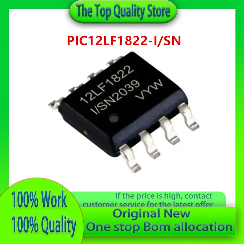 1/5pcs PIC12LF1822-I/SN PIC12LF1822 SOP8 12LF1822 PIC CPU Core 128kb Ram Flash 8-bit microcontroller