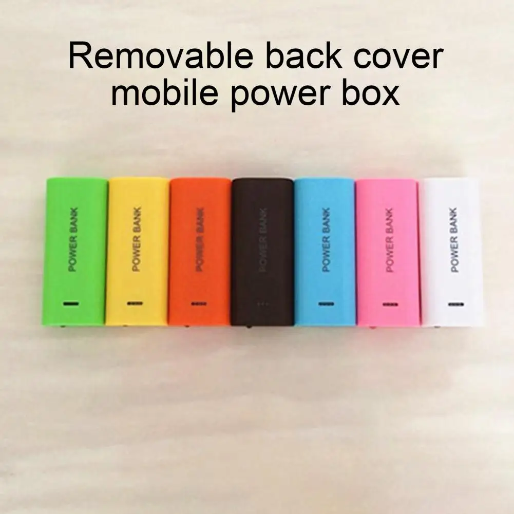 Sturdy  High-quality 2 x 18650 Battery Power Bank DIY Box Portable Battery Charger Box Wear-resistant   for Outdoor