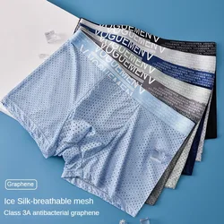 Men Gift Comfortable New in Underwear for Men Lingerie Thin Briefs Traceless Large Size Panties Sports Ice Silk Breathable Boxer