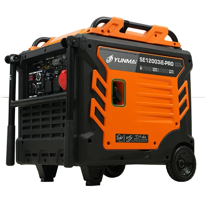 #YUNYI 2024 New Silent Portable 9kva  9kw Gasoline Inverter Generator ATS SE12003iE-PRO