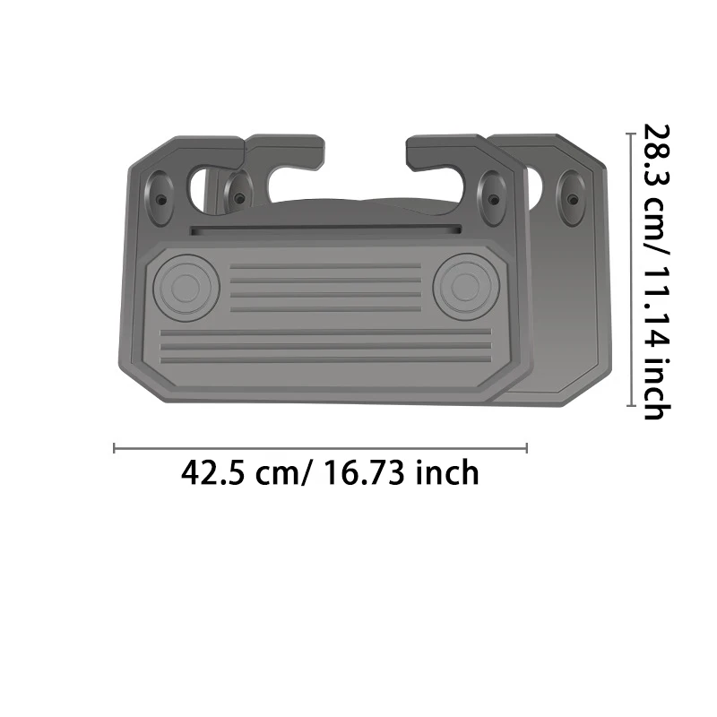 Portable Steering Wheel Tray & Car Table Tray, Adjustable Non-Slip Steering Wheel Desk for Laptop, Vehicle Seat Mount Notebook E - Image 3