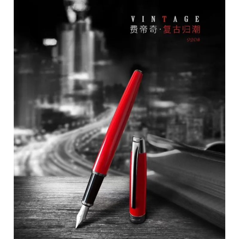 

A+ New Picasso 920 Vintage Fountain Pen Classic 4 Colors Metal Ink Pen Gift Box