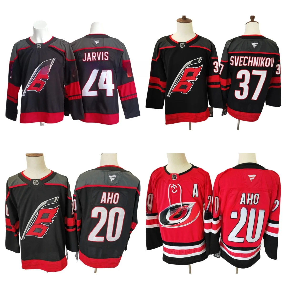 Camiseta de Hockey sobre hielo bordada con huracanes de Carolina personalizada, uniforme de Hockey de fibra de poliéster, ropa deportiva de invierno y otoño para hombres