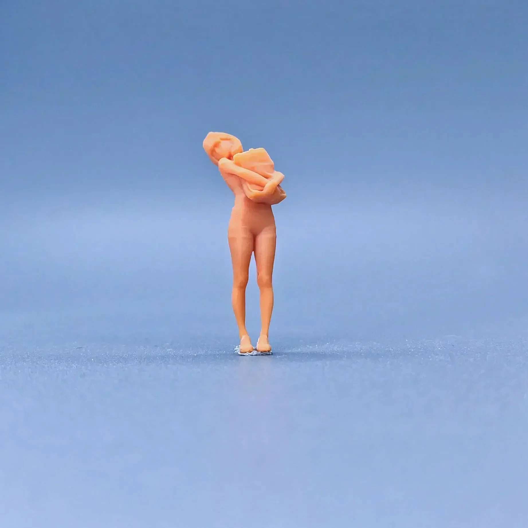 

1/64 1/43 Scale Model Resin Cute and Cute Girl with BagUncolored Miniature Diorama Hand-painted S809