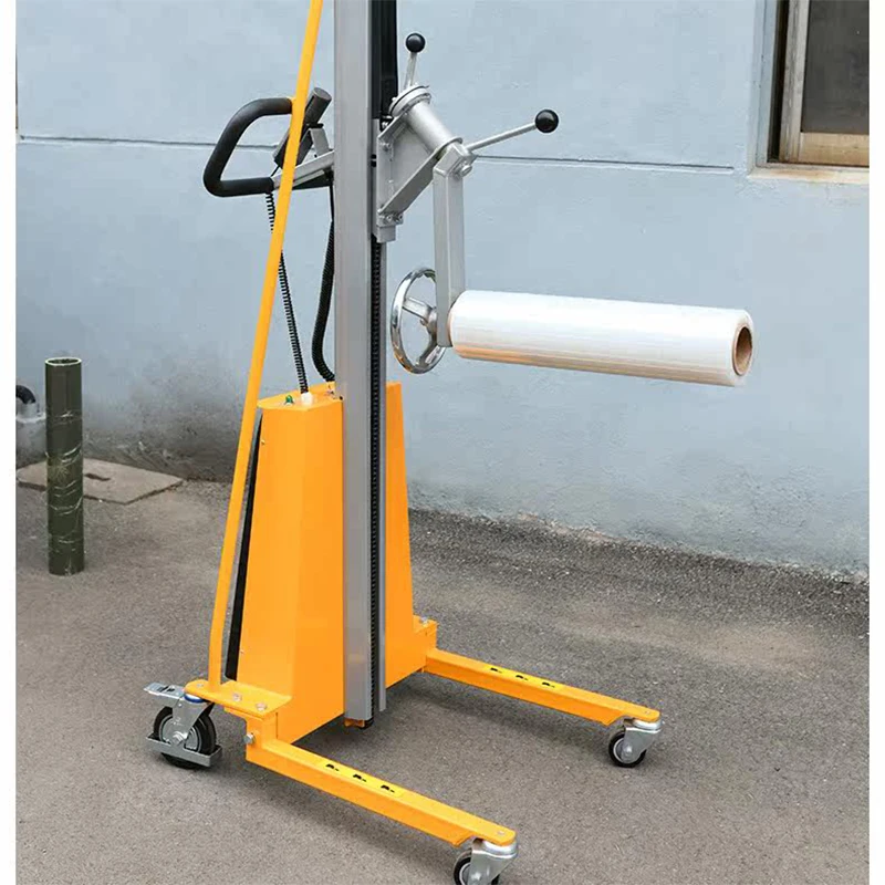 Roll-Fed Hand Truck Electric Roll-Fed Lift Truck with Rotator Light-Duty Stacker Electric Roll-Fed Truck