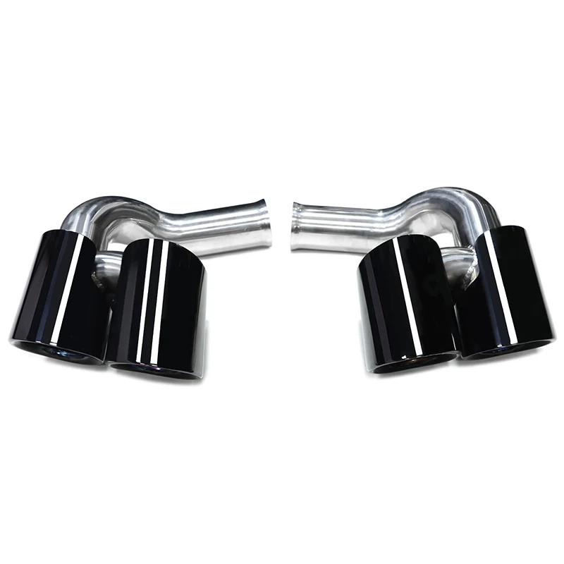 High qualitySYPES For  Cayenne15-17 958 GTS Single-Ply Stainless Steel All Black Performance Muffler Header Upgrade Exhaus