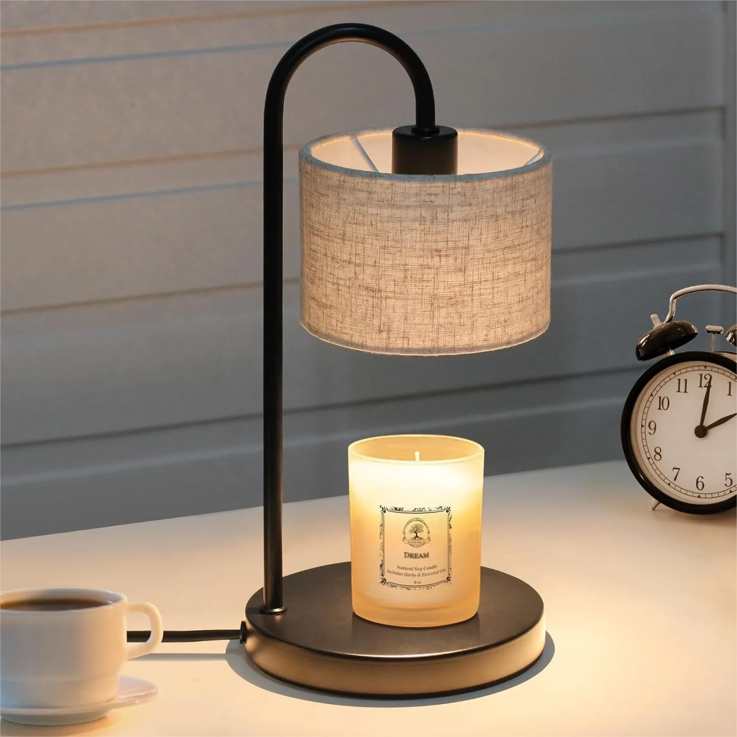 

Candle Warmer Lamp with Timer, Dimmable Candle Wax Warmer for Scented Candles with 2 Bulbs, Home Decor Gift for Women