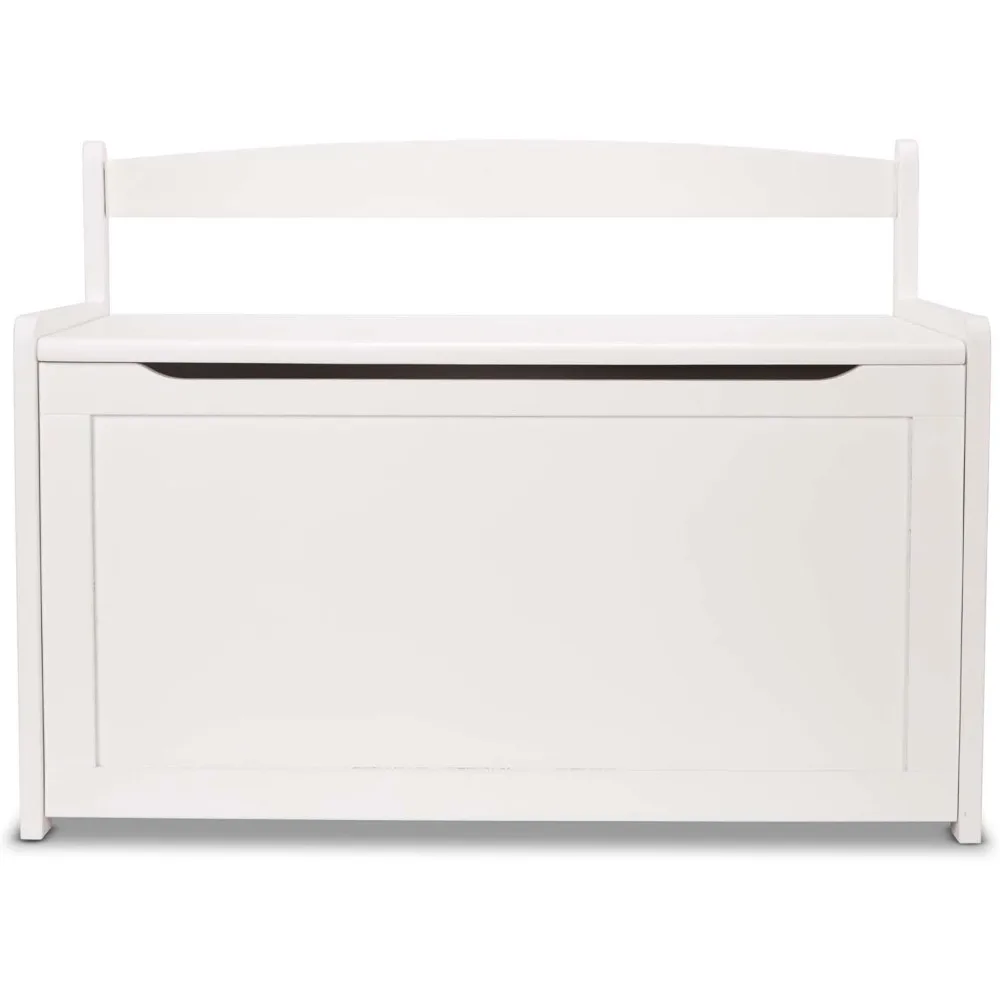 

Wooden Toy Chest - White Furniture for Playroom - Kids Toy Box, Wooden Storage Organizer, Children's Furniture