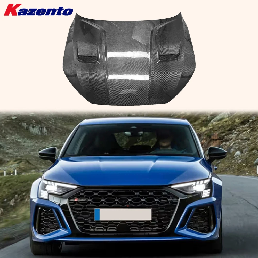 

Передний вентилируемый охлаждающий капот в стиле Sprtback Carbon ROB для Audi Real RS3 8Y 2021-24 (перевозка океана выгодно, добро пожаловать в угодно)