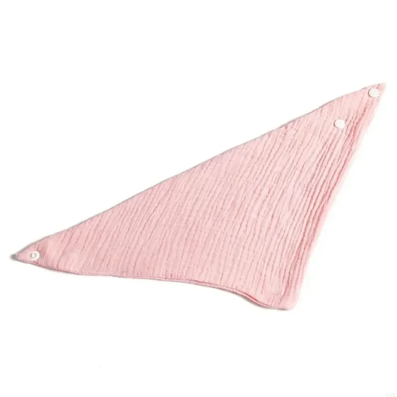 5Pcs Baby Bibs Muslin Cotton Stuff Newborn Button Soft Triangle Saliva Towel Burp Cloth Feeding Drool Bibs 69HE