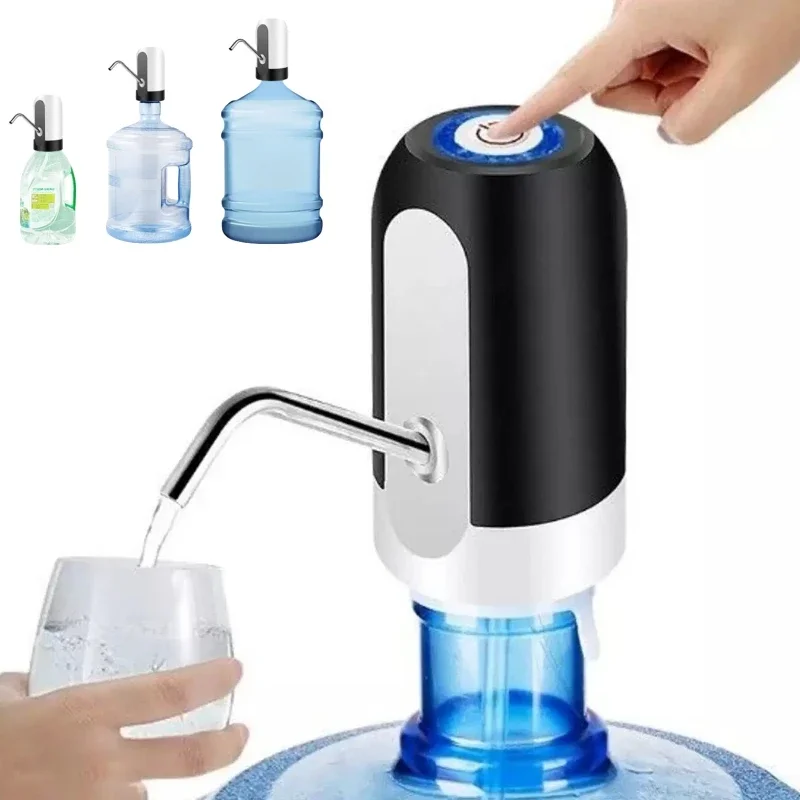 Electric Water Dispenser Pump Automatic Water Bottle Pump USB Charging Water Pump One Click Auto Switch Drink Dispenser 워터펌프