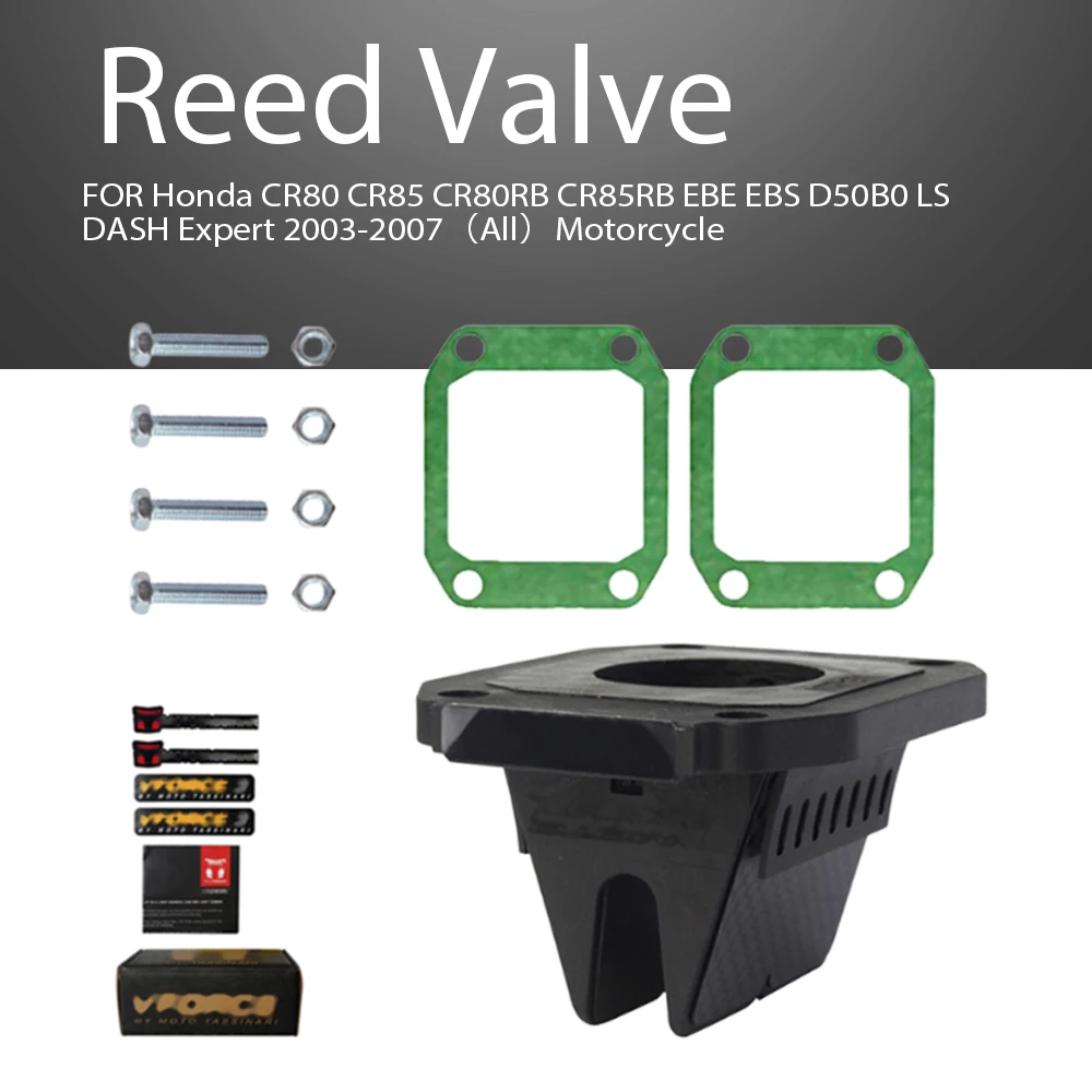 

V-Force 3 Reed Valve System V381S FOR Honda CR80 CR85 CR80RB CR85RB EBE EBS D50B0 LS DASH Expert 2003-2007（All）Motorcycle