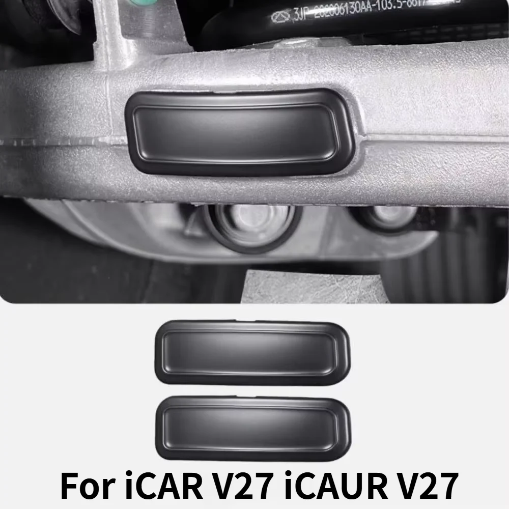 Car Upgrade For iCAR V27 Rear Axle Waterproof Sealing Anti-Blocking Cover Modified Accessories Black Car Decoration