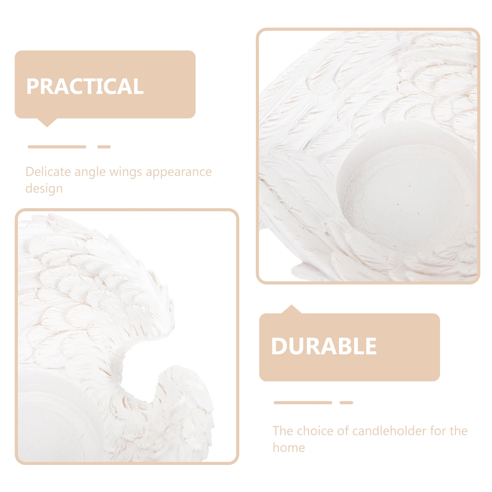 

Angel Wings Holder Resin Tealight Votive Stand For Home Decor Tabletop Decoration Desktop Display Ornament