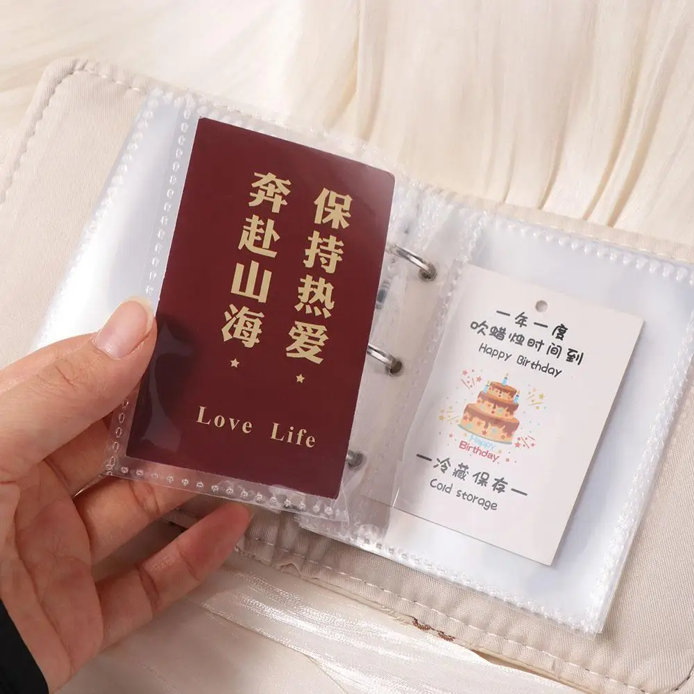 

Embroidered Photocard Holder Bow 3in ID Photo Idol Card Display Protector Decoration PVC Card Cover Card Protective Case