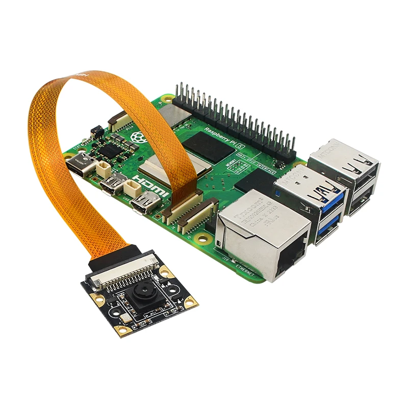 Módulo de cámara de visión nocturna Raspberry Pi 5, 5MP, 1080P, 720P, 2 luces LED infrarrojas opcionales, Compatible con Raspberry Pi 5