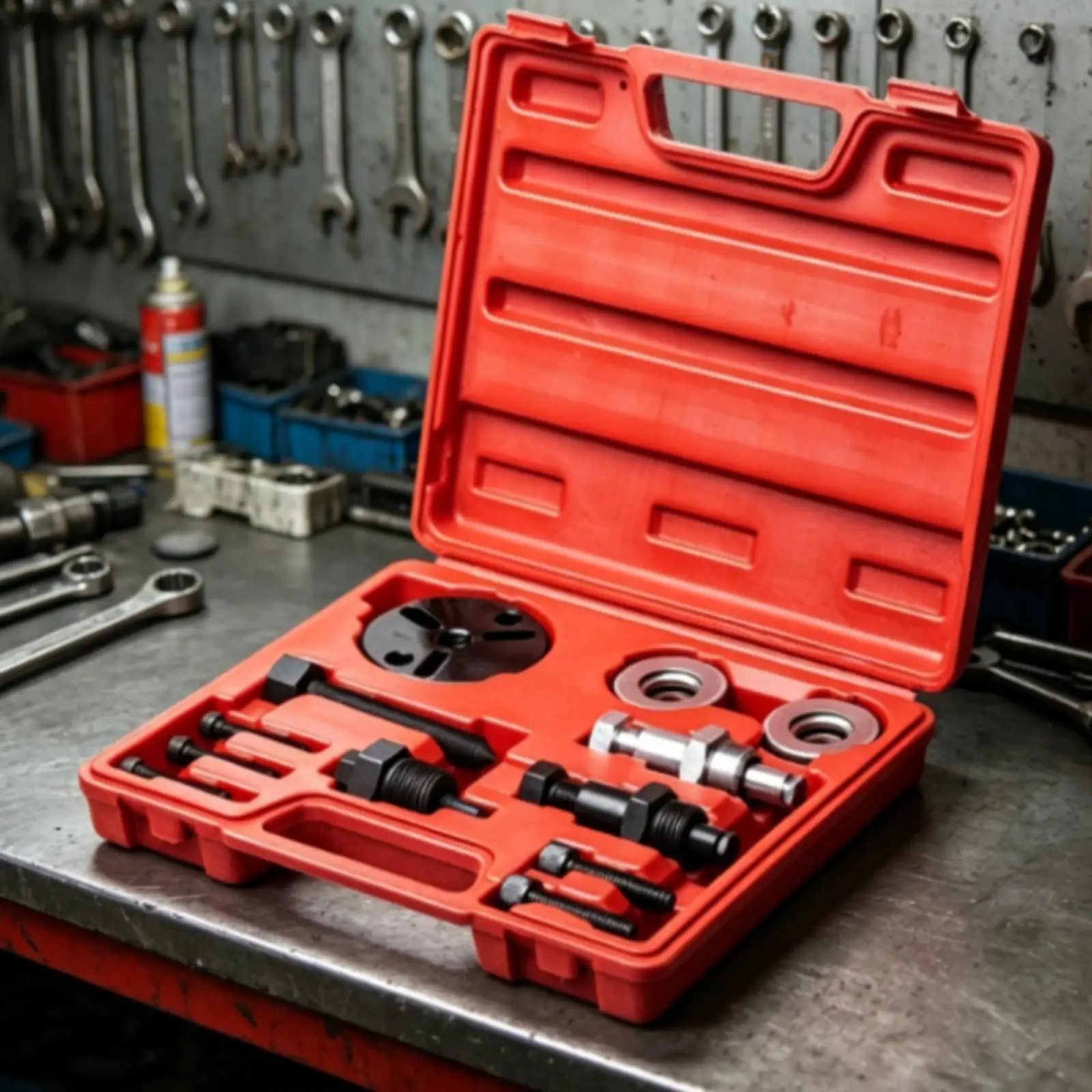 A/C Compressor Clutch Tool Kit Many Makes and Models for Mechanics, DIYers