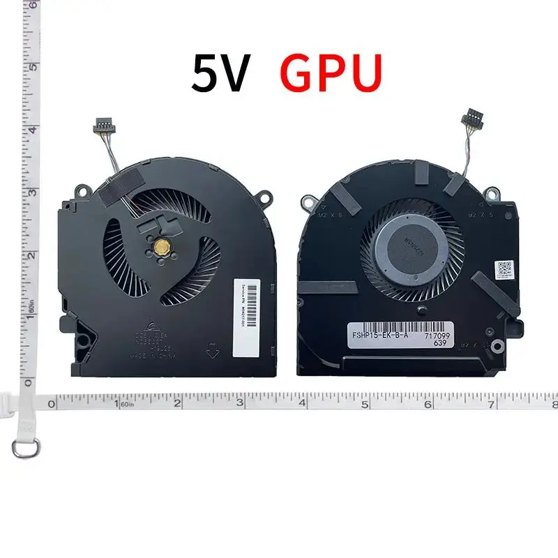 Wentylator chłodzący CPU GPU do laptopa HP OMEN 15-EK 15-EN TPN-Q236 Q238 Chłodnica Radiator M04216-001 ND8CC02-19j22 19j23 M04215-001 — zdjęcie produktu 3