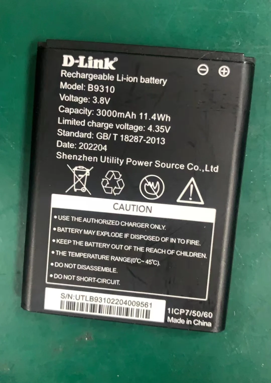 Original New  D-Link B9310 3000MAH Battery