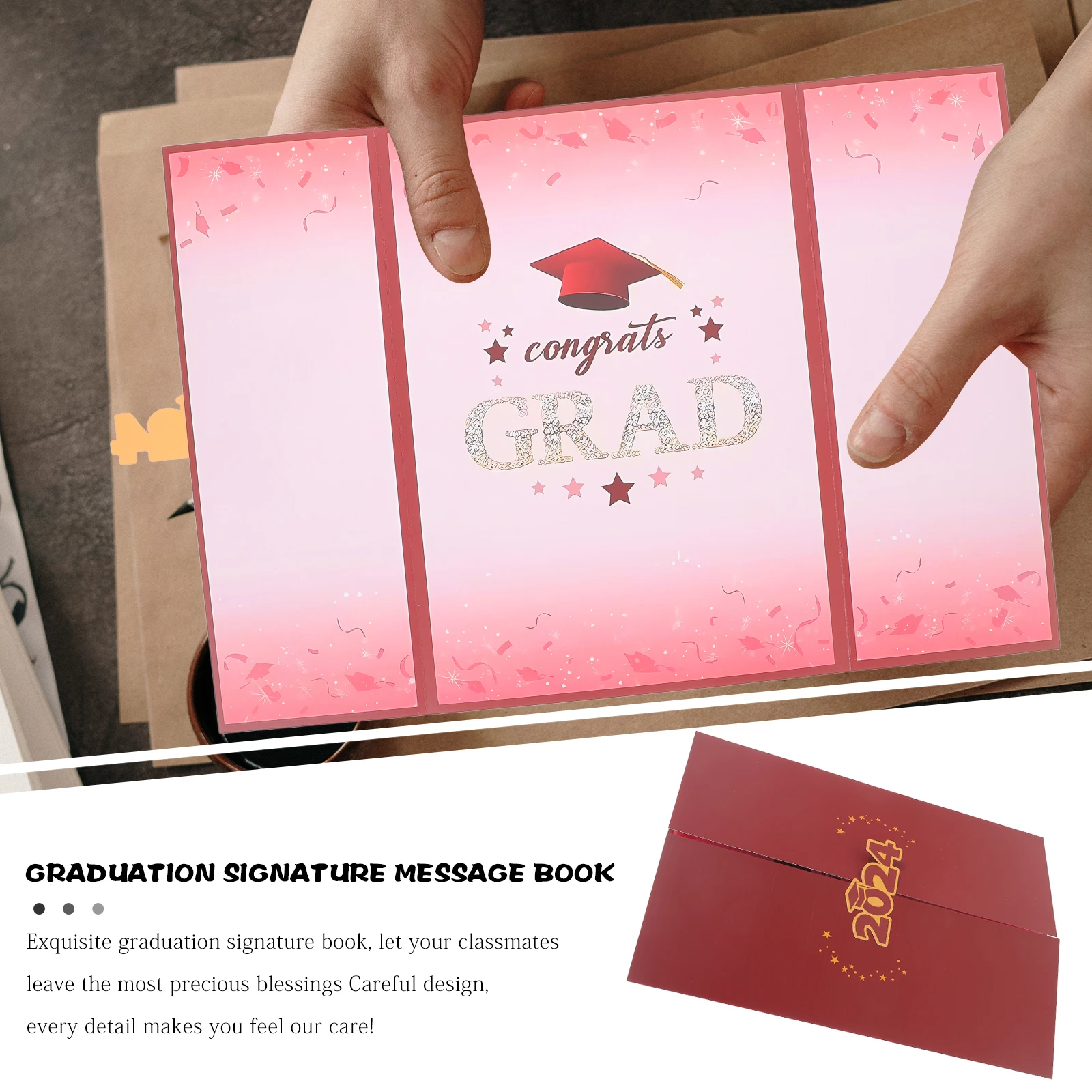 

2024 Graduation Party Guest Book Beautifully Crafted Easy to Use Sign-in Book for Graduation Party Favor