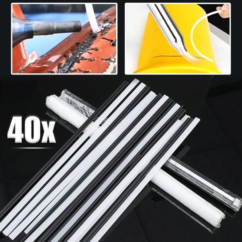 50/40/30/20/10pcs Car Plastic Welding Rods Universal Car Motorcycle Bumper Repair PP Welding Sticks Auto Body Groove Repair Tool