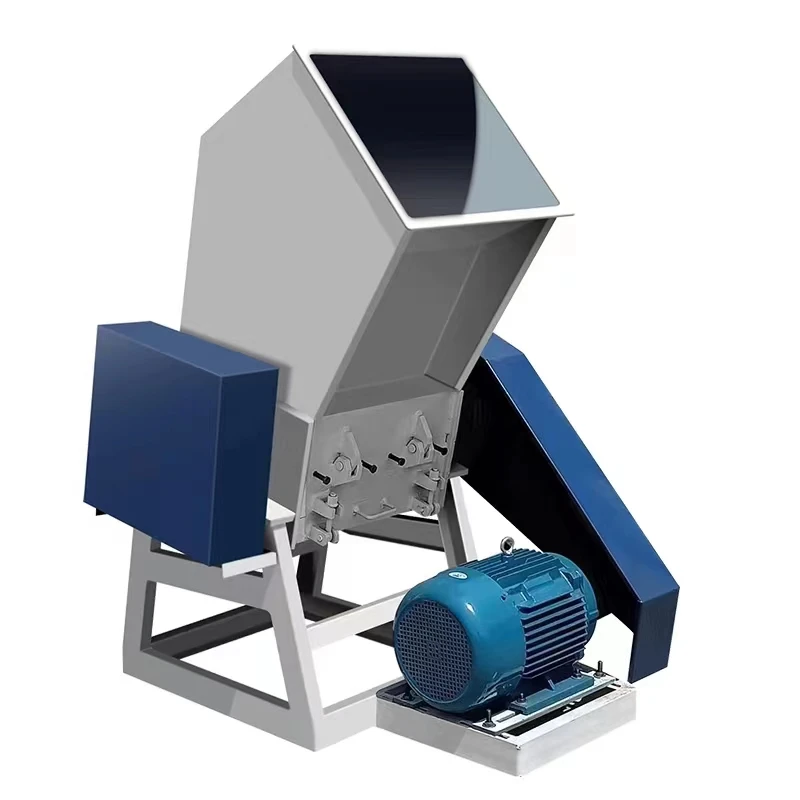Plastic Crusher Strong Large Industrial Crusher Blue Barrel Fruit Basket Shredder Bumper Recycling