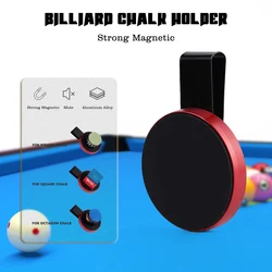 Magnetic Billiard Chalk Holder Aluminium Alloy Portable Pool Snooker Chalk Clip Holder Fixed Clip Billiard Accessories