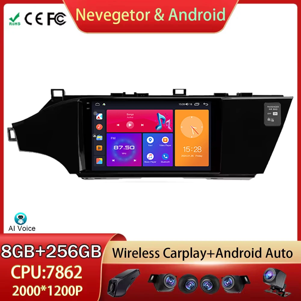 

For Toyota Avalon 4 IV XX40 2012 - 2018 Car Radio Android Auto GPS Navigation Multimedia Video Player Stereo 5G WIFI No 2din DVD