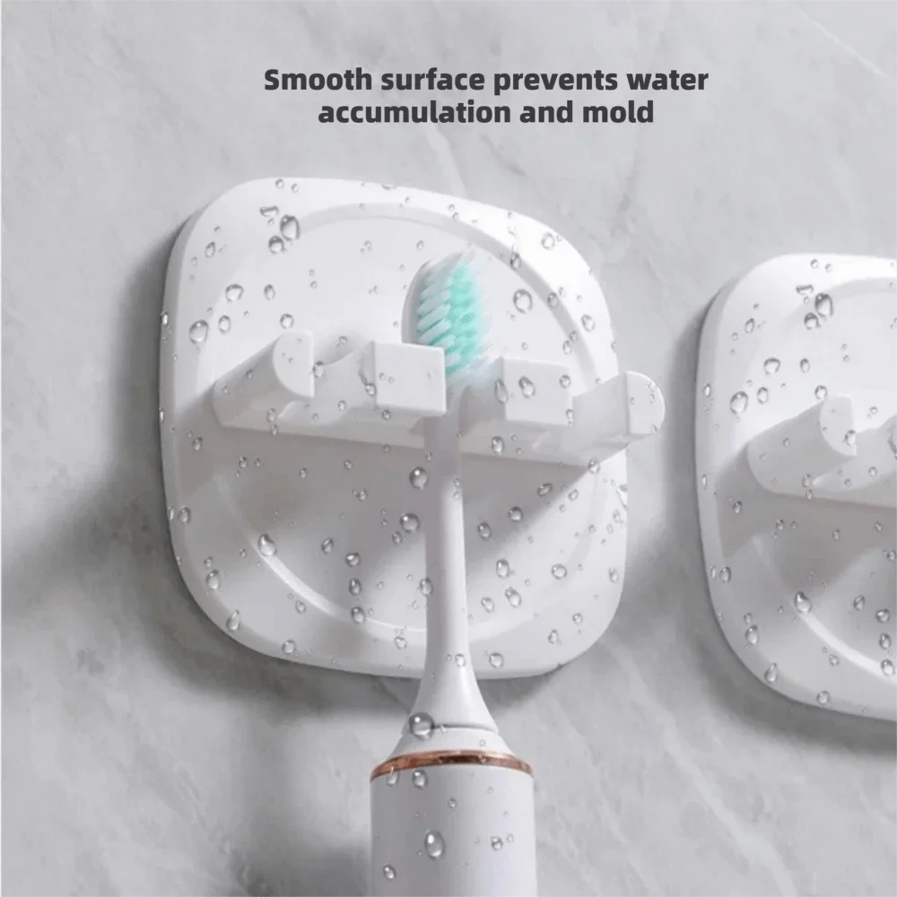 Halter für elektrische Zahnbürstenköpfe, selbstklebender, wasserdichter Zahnbürstenhalter, verschleißfester, an der Wand montierter Zahnbürstenständer – Detail 8