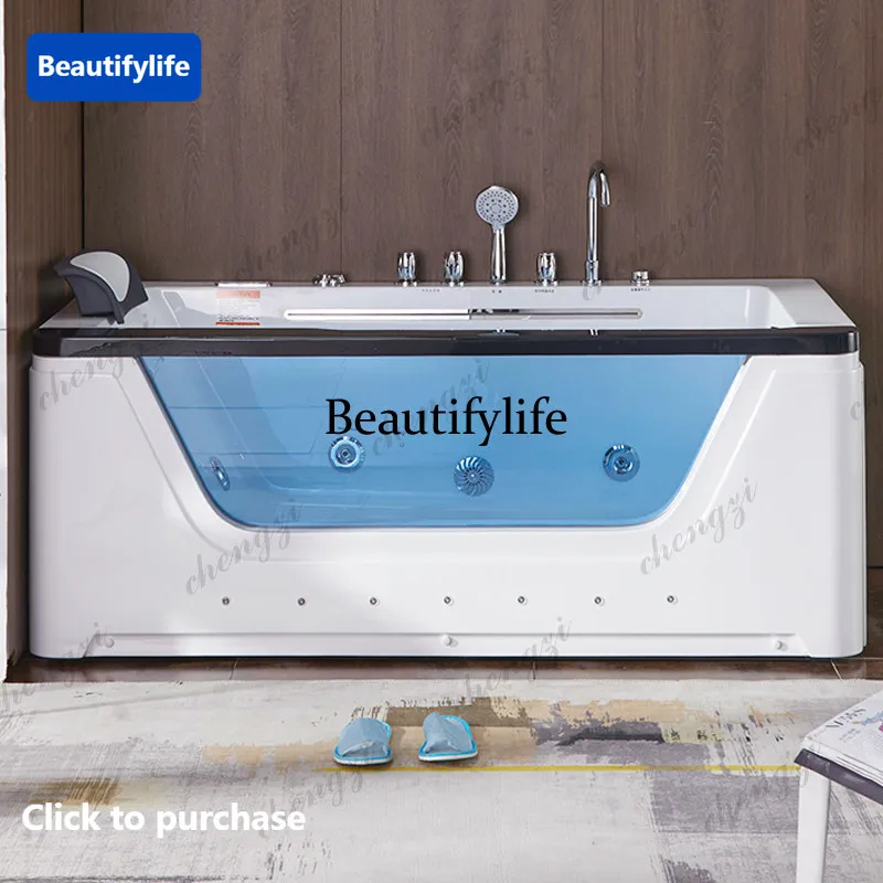 Waterfall Water Curtain Jacuzzi Household Single Couple Double, Heated Bath High-end Villa