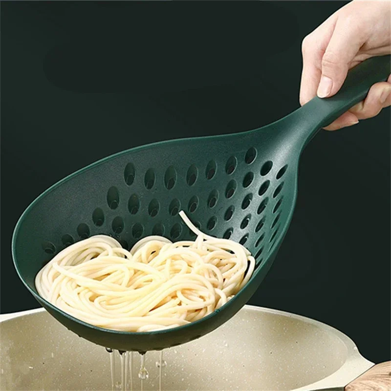 Large Colander Nylon Noodle Spoon with Long Handle High Temperature Non-stick Pan Colanders Strainers kitchen Utensils