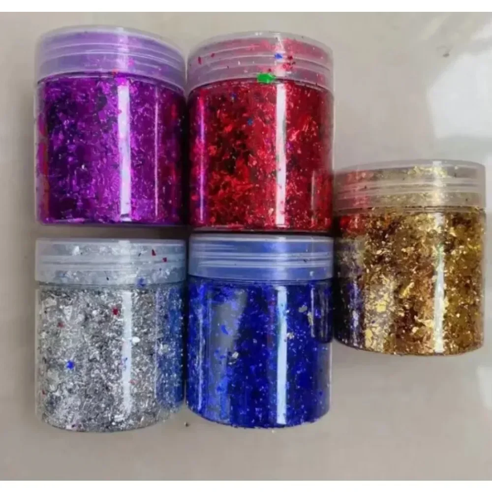 4g Carbon Fiber DIY Chopped Carbon Fiber Short Cut Forging Plastic Color Glitter Chips Pieces