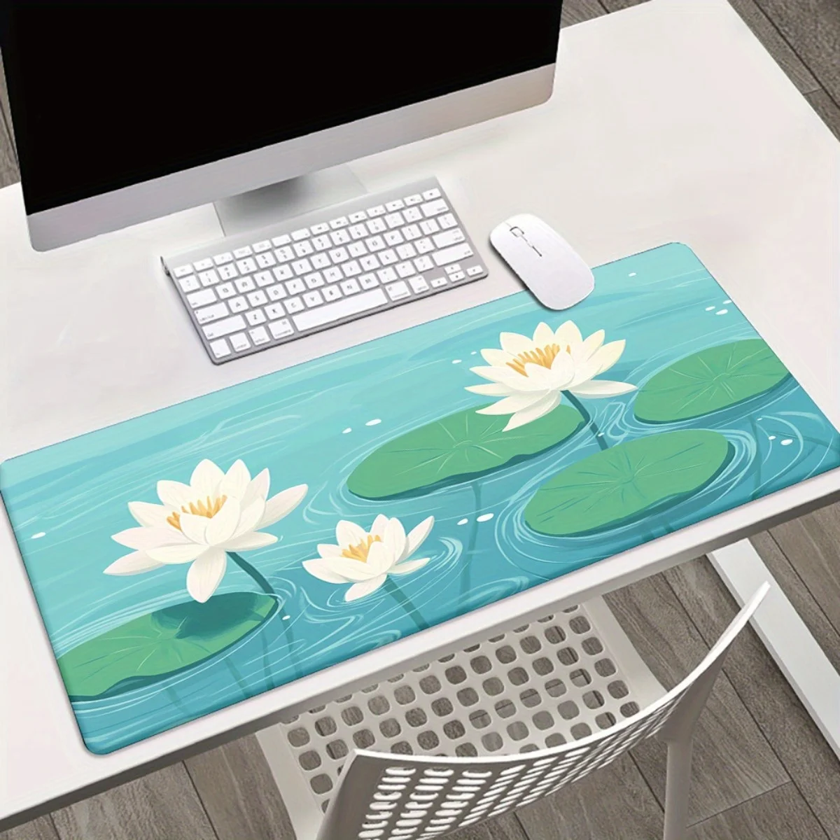 

Lotus high-definition printed rubber gaming mouse pad is a multi-functional office product suitable for both families and gamers