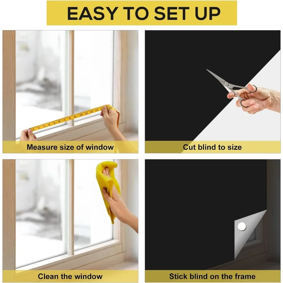 ULIGOOD ظلال التعتيم المحمولة 118 × 57 ستائر تعتيم نافذة السفر 100 مادة التعتيم ستائر التعتيم المؤقتة لـ B