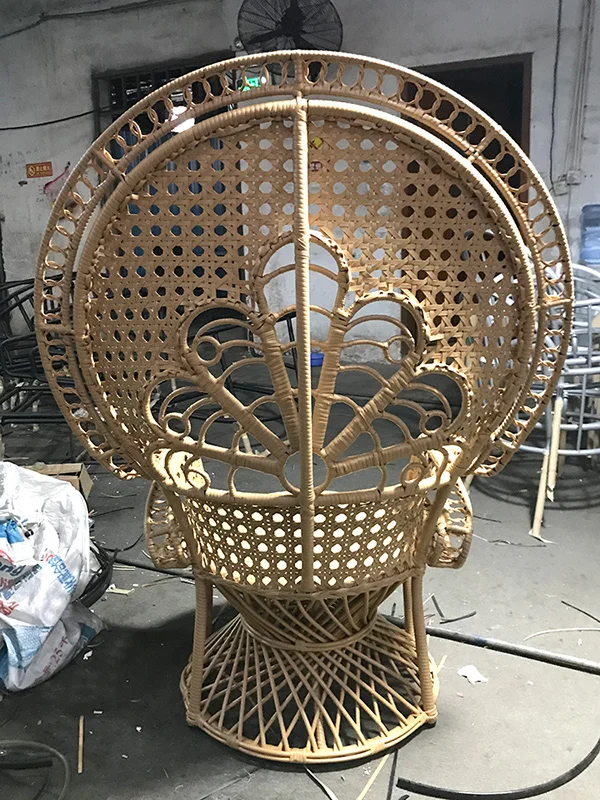 Garden PE Rattan Peacock Chairs