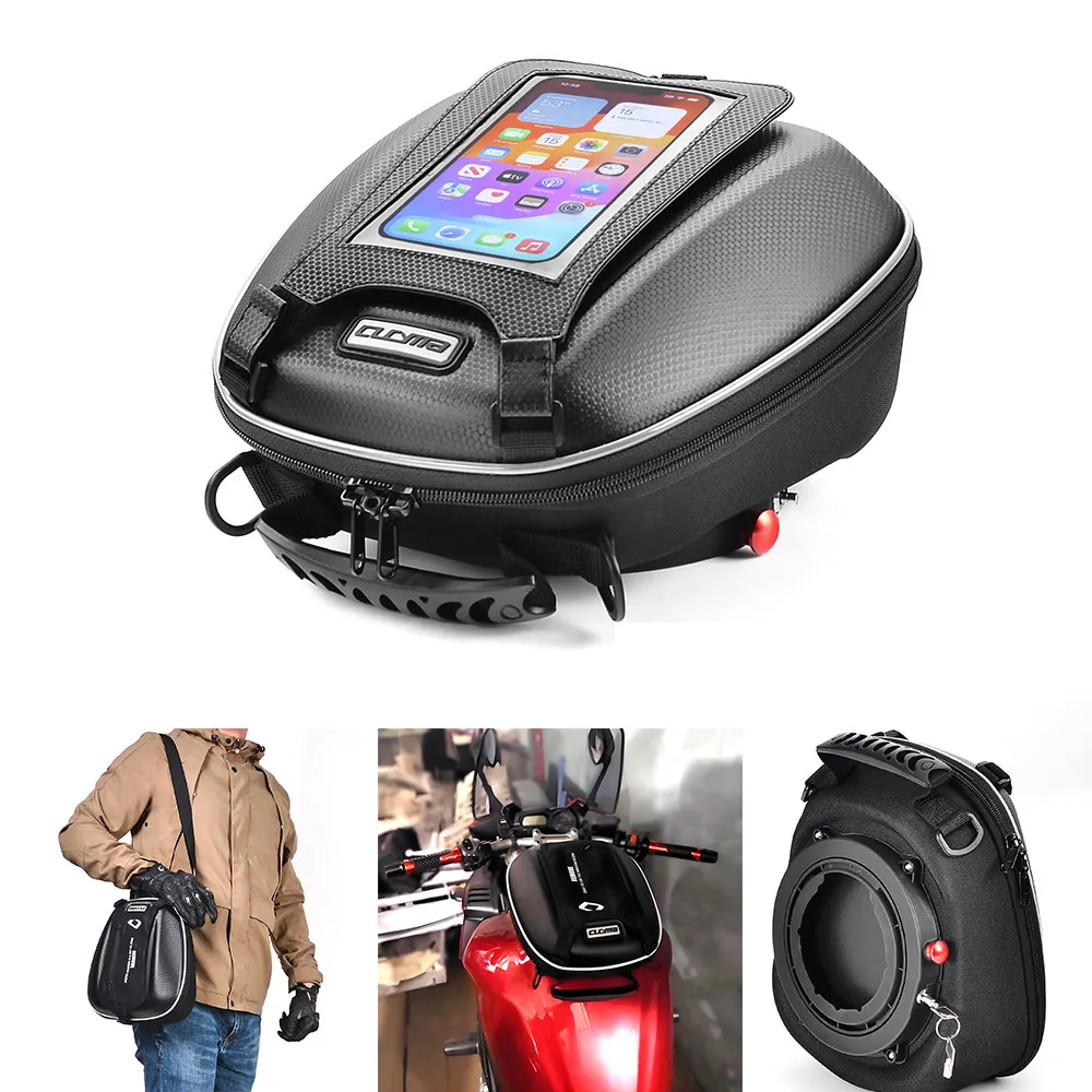 

For Yamaha FZ6N FZ6S FZ1 FZS 1000 FZ-6R XT1200Z XJR FJR 1300 Niken TDM 900 Motorcycle Tank Bag Quick Lock Luggage Bag Backpack