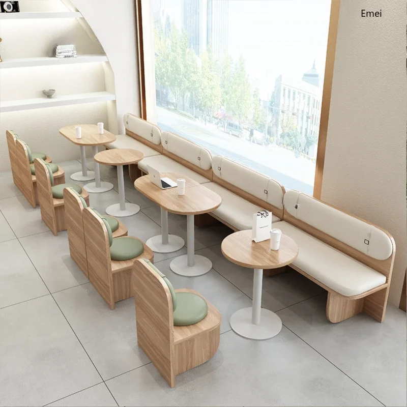 Milk Tea Shop Coffee Shop Dessert Shop Deck Sofa Library Rest Area Negotiation Small Sofa
