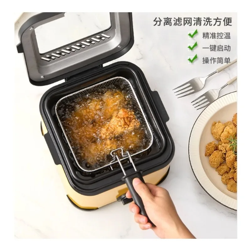 Tempura Deep Fryer with Thermostat  Electric Oil Saving Temperature Control