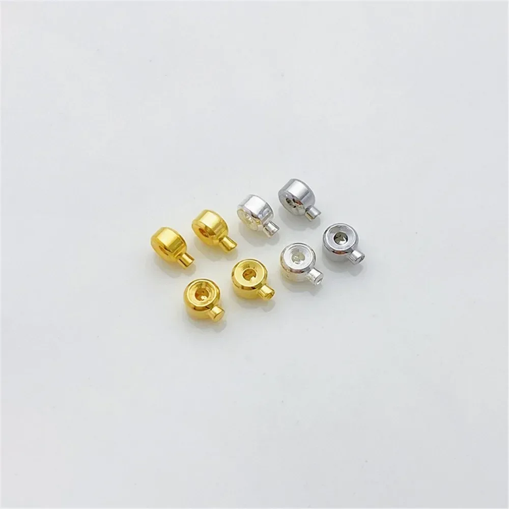 14K Gold-Color Narrow Version of The Positioning Buckle Snap Closure Handmade DIY Bracelet Necklace Closure Clasp Accessories