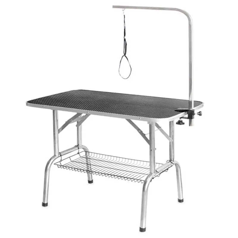 

Pet grooming table folding table pet trimming portable table bath trimming black small