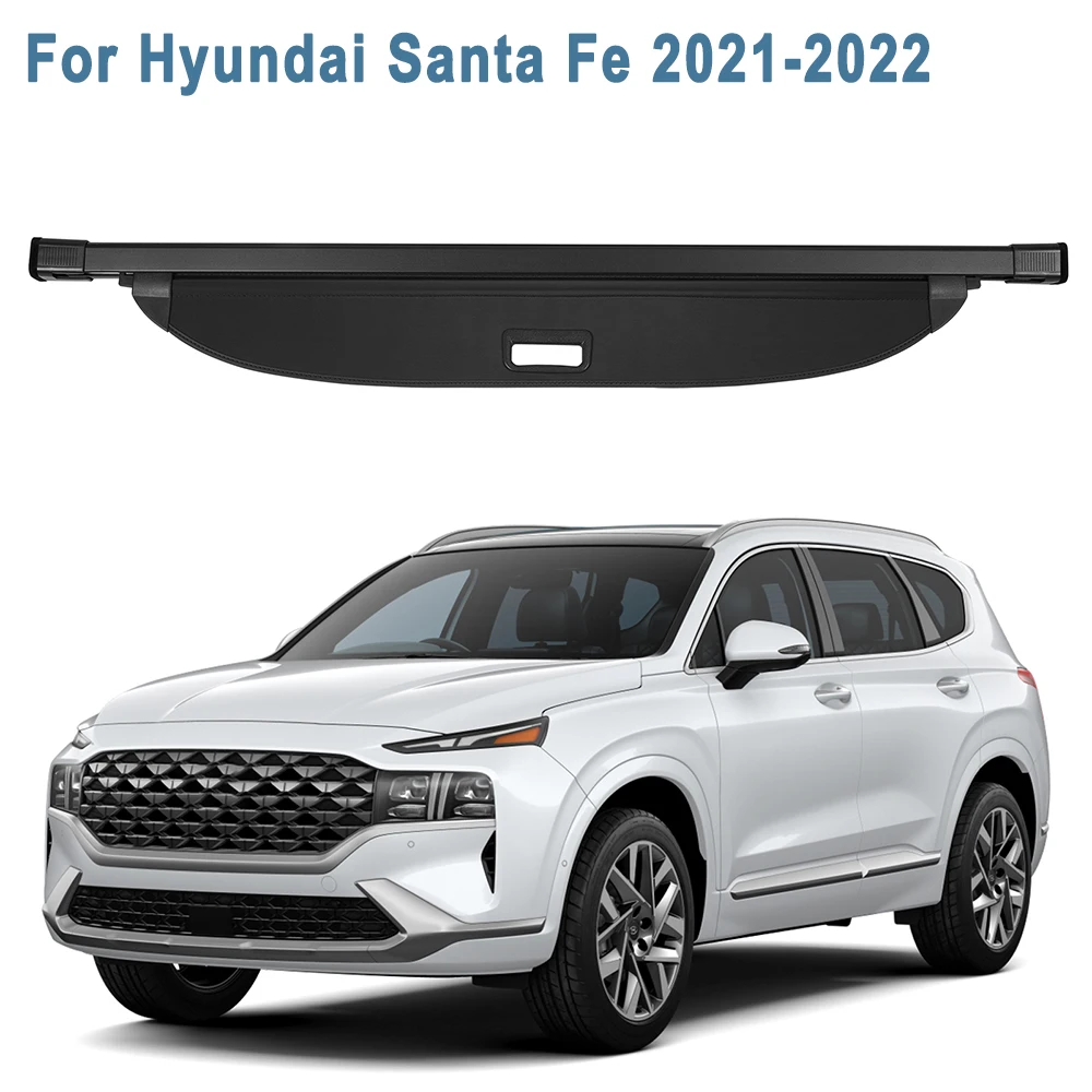 

Retractable Rear Trunk Cargo Privacy Shield Cover for Hyundai Santa Fe 2021-2022 Rear Luggage Storage Cover Security Shield