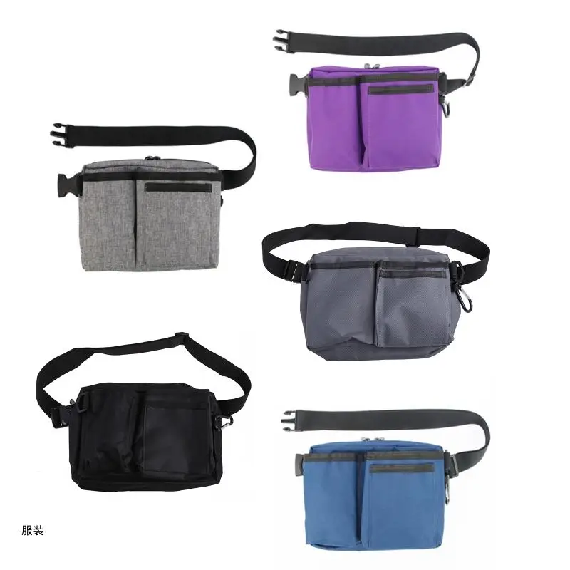 D0UD Solid Color Breathable Waist Tool Apron Bag for Case with Adjustable Waist Strap for Women Men Repairing