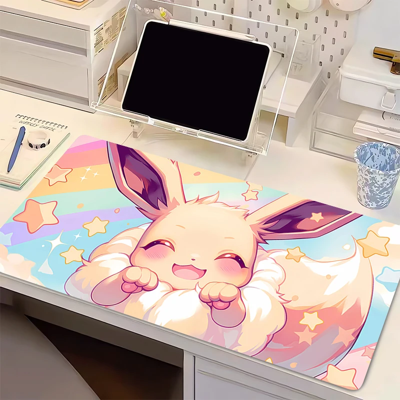 

Коврик для мыши для киберспорта P-Pokemon Eevee, офисный коврик для ноутбука, игровой коврик для клавиатуры и мыши, коврик для компьютерного стола, игровой коврик, коврики для мыши, лучший подарок